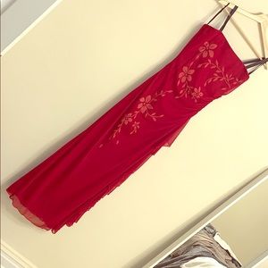 Mariposa red prom dress size small